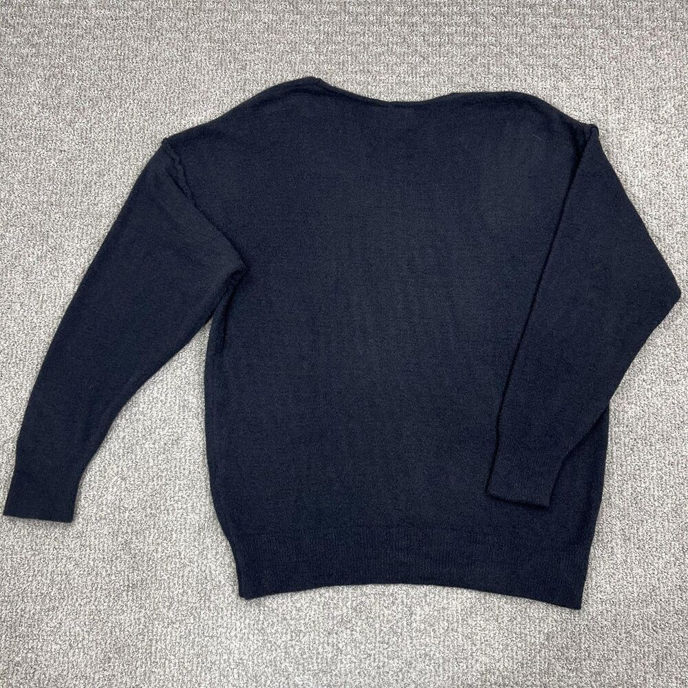 Wilfred Free Sweater Womens Large Black V Neck Knit Pullover Minimalist Capsule - Picture 2 of 7